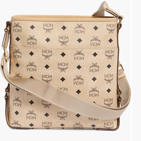 MCM Women's Aren Monogram Messenger Bag Purse Shoulder Bag New retail 730.00 - Picture 4 of 15